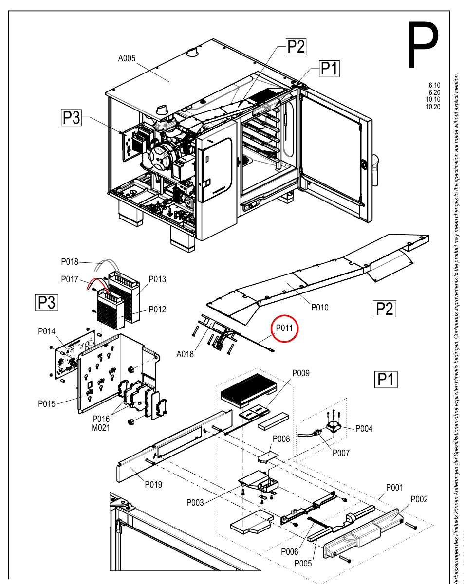 Wiązka X3 wentylatora chłodzącego ConvoSense 12 V do pieca Convotherm 4 / maxx pro 6.10 / 10.10 - 5254970