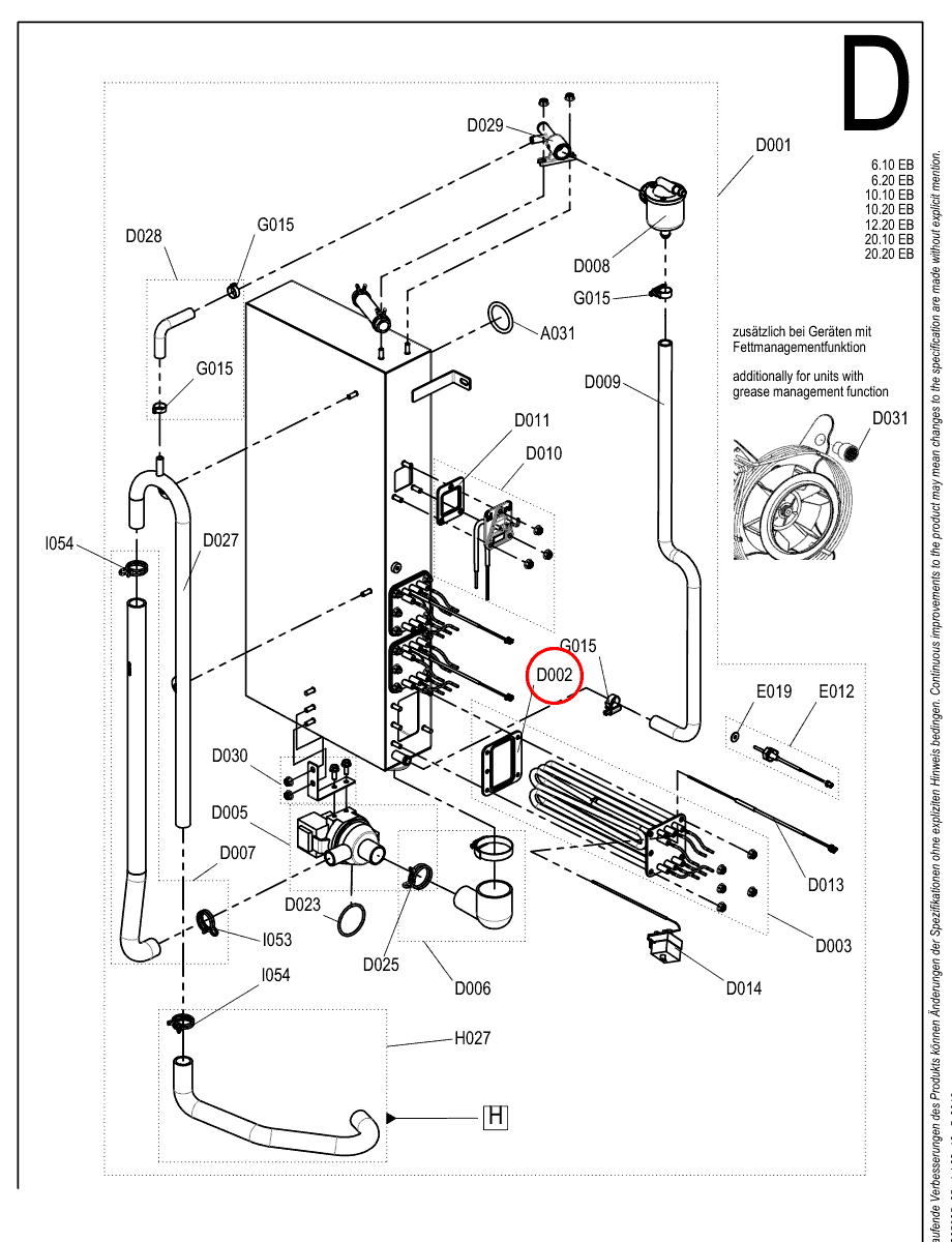 Uszczelka kołnierza grzałki zanurzeniowej do pieca Convotherm 4 / maxx pro - 6056322