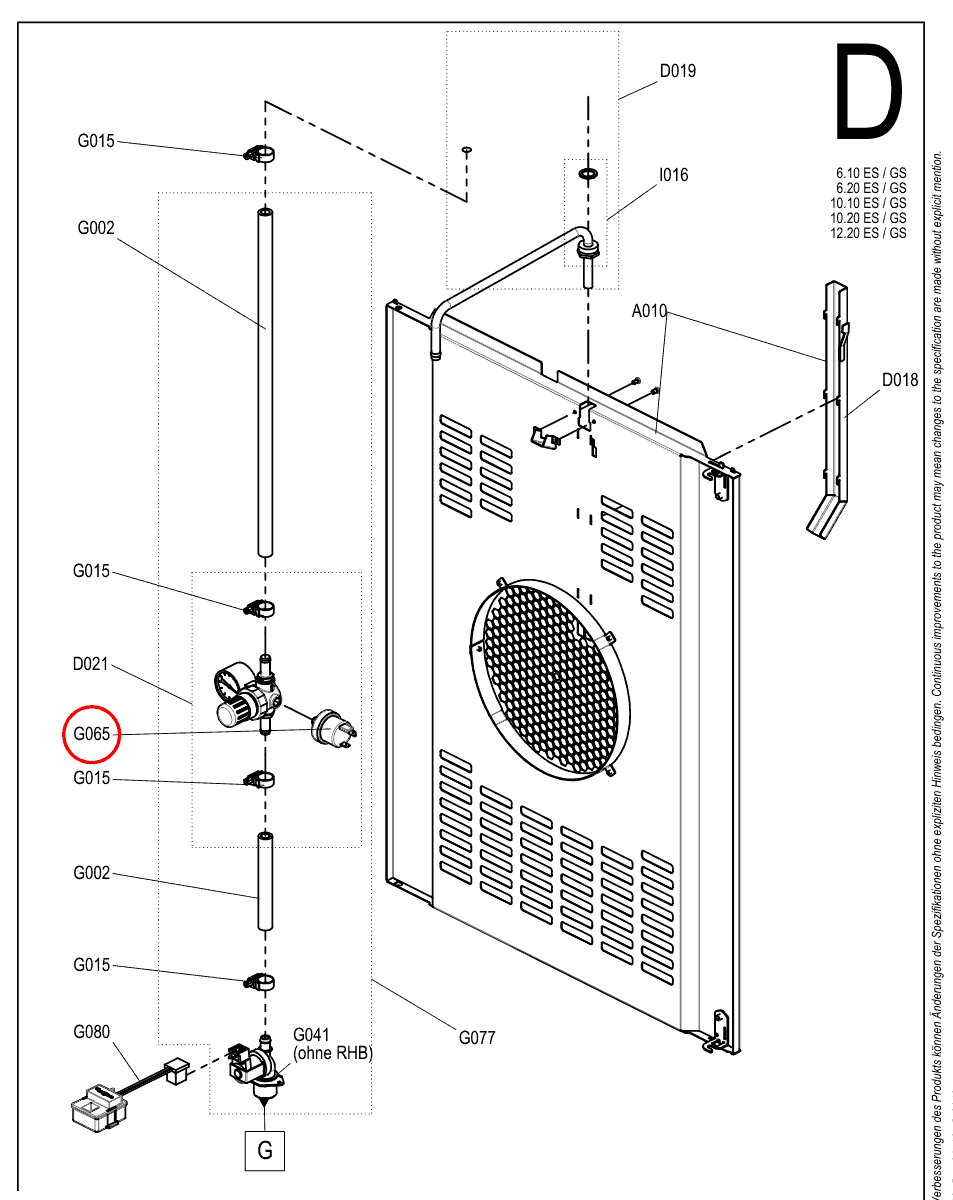 Presostat układu wtrysku do pieca Convotherm 4 / maxx pro - 5056375