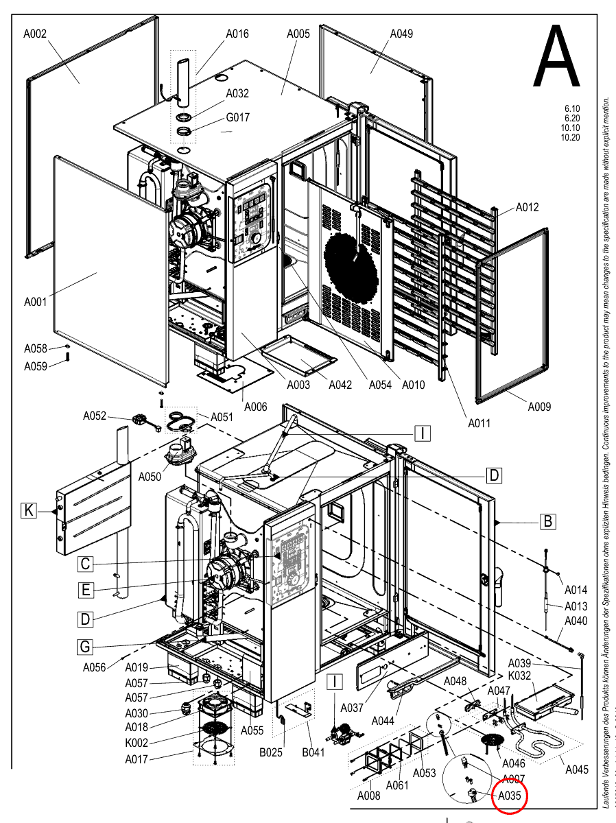 Oprawka oświetlenia komory pieca - Convotherm 4 - 5056315