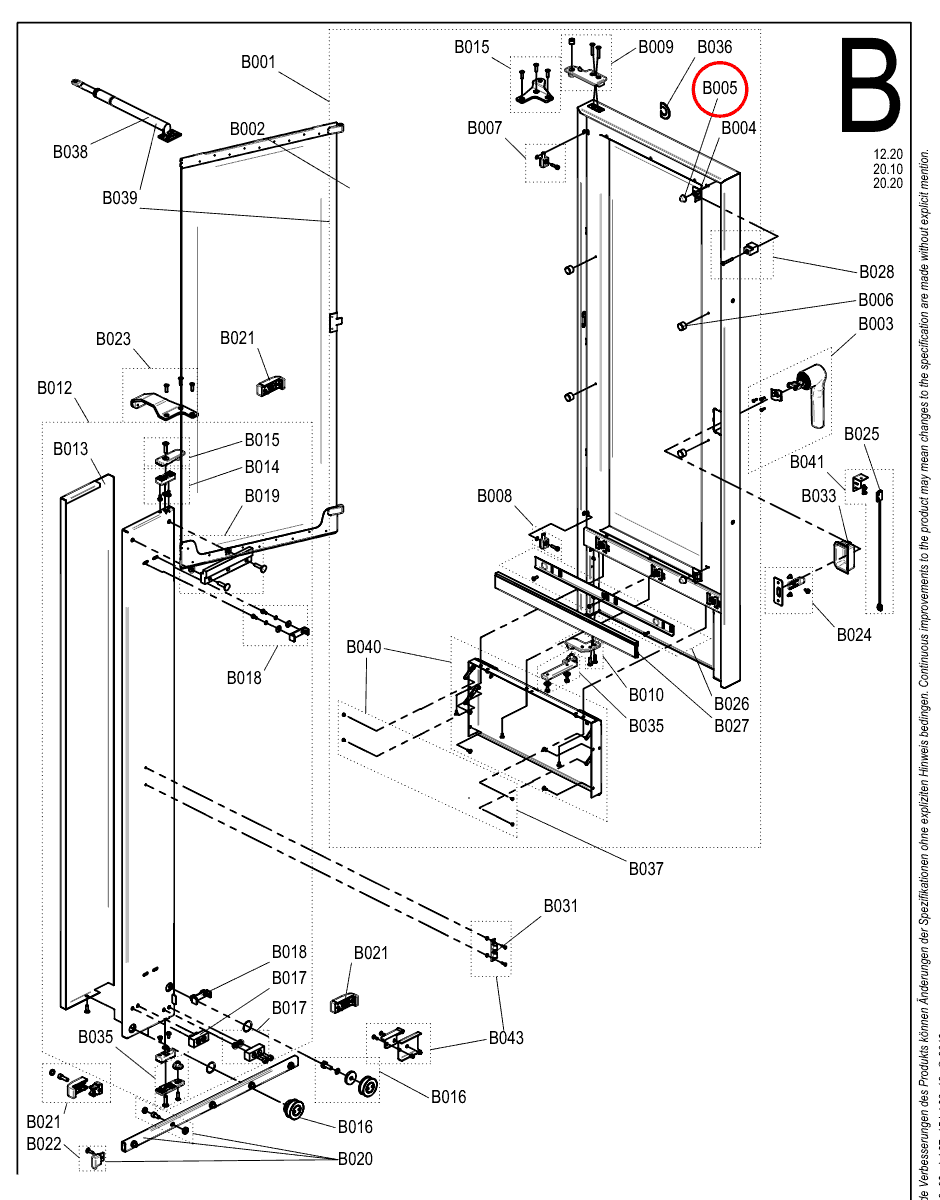 Odbojniki drzwi pieca wolnostojącego, 2 szt. - Convotherm 4 / maxx pro - 6056811