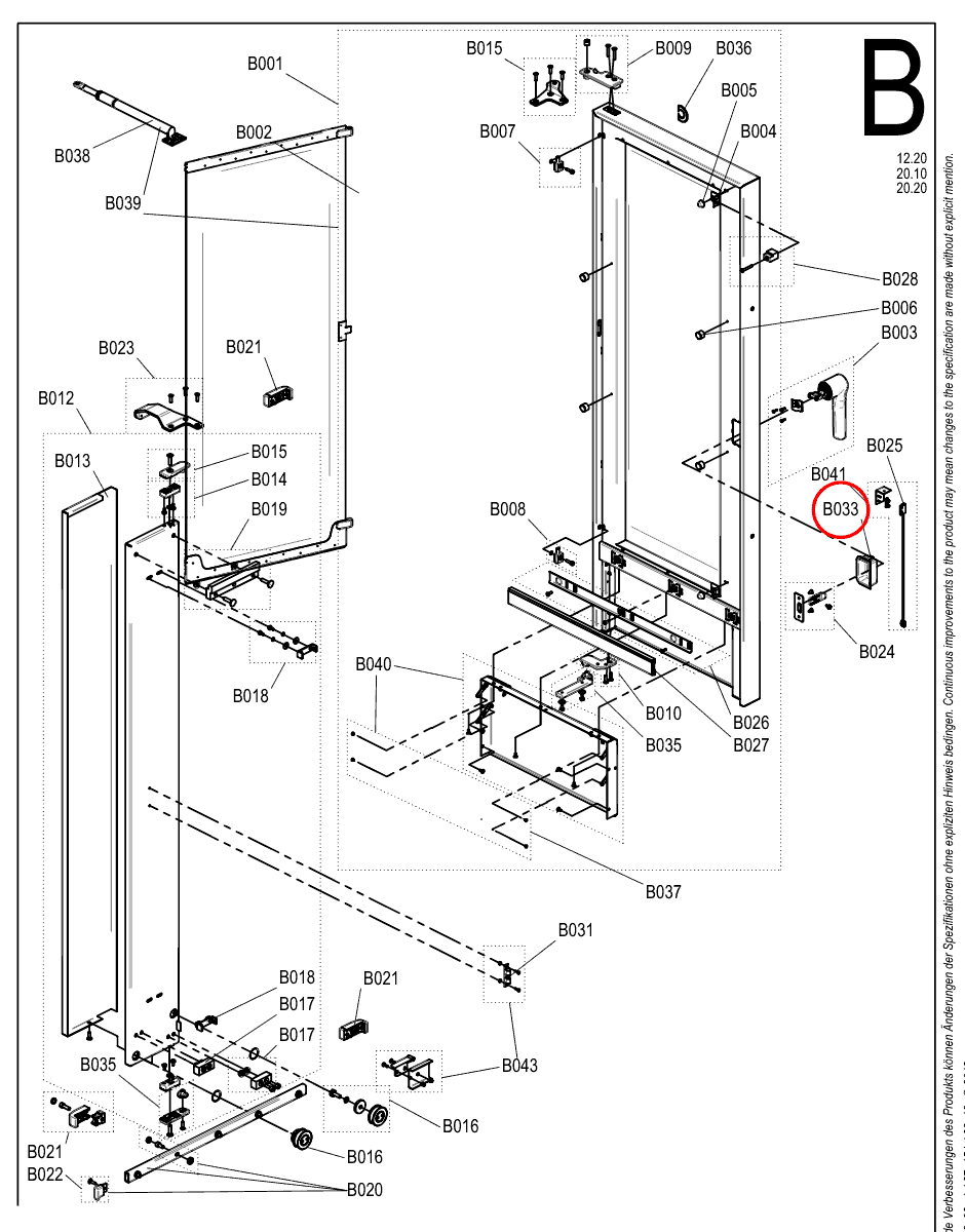 Osłona klocka podporowego drzwi pieca wolnostojącego - Convotherm 4 / maxx pro - 6056810
